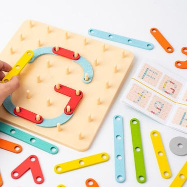 Ecotoys GeoFun Bord | Descubre diversión y aprendizaje en uno - Juguete de geometría Montessori